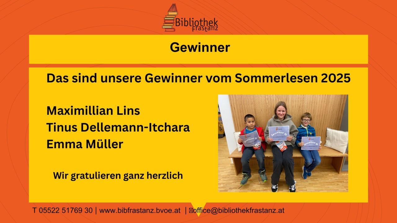 Gewinner Sommerlesen