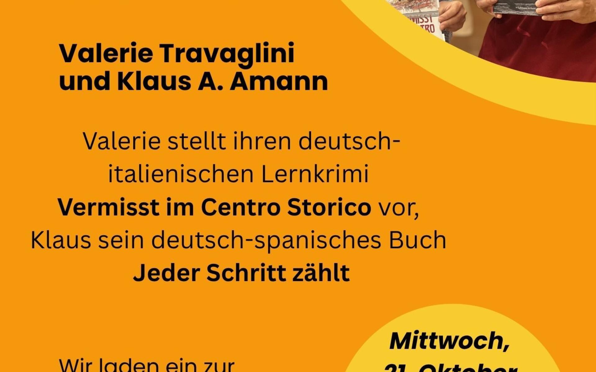 Lesung mit Valerie Travaglini und Klaus A. Amann