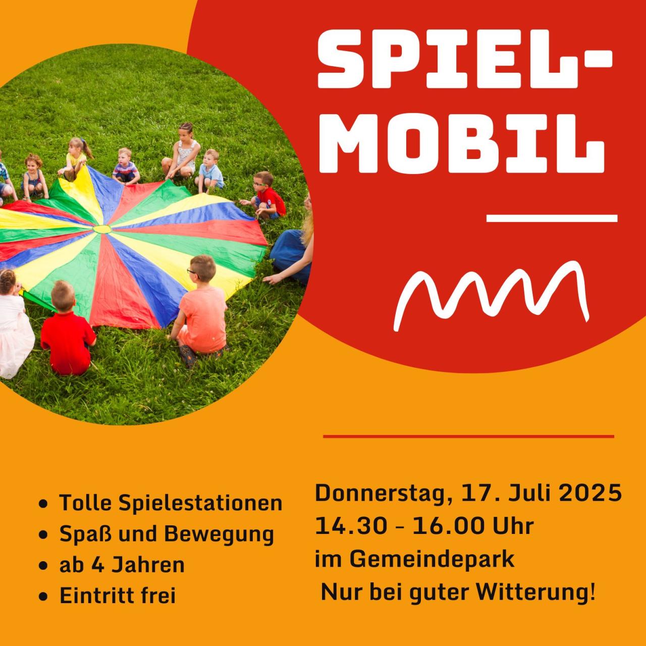Spielmobil im Gemeindepark